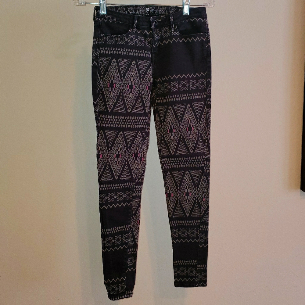Levi’s Stretch Wool/Denim Pattern Skinny Jeans